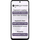 Motorola G67 Power 5G 17.02 Centimeter (6.7) Dual Rear Camera 50MP Sony LYTIA™ 600 Sensor + 8MP & 32 MP Front Camera 120Hz Full HD+ LCD Display Qualcomm® Snapdragon® 7s Gen 2 (4nm) Octa Core Processor Smartphones Mobile