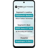 Motorola G67 Power 5G 17.02 Centimeter (6.7) Dual Rear Camera 50MP Sony LYTIA™ 600 Sensor + 8MP & 32 MP Front Camera 120Hz Full HD+ LCD Display Qualcomm® Snapdragon® 7s Gen 2 (4nm) Octa Core Processor Smartphones Mobile
