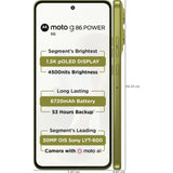 Motorola G86 Power 5G 17.02 Centimeter (6.7) Dual Camera 50MP + 2MP Sony - LYTIA™ 600 Sensor & 32 MP Front Camera 120Hz Super HD 1.5K AMOLED Display MediaTek Dimensity 7400 Octa Core Processor Smartphones Mobile