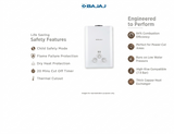 Bajaj 6.0 L Majesty Duetto (150710) Instant Gas Water Geyser (PNG) (White)