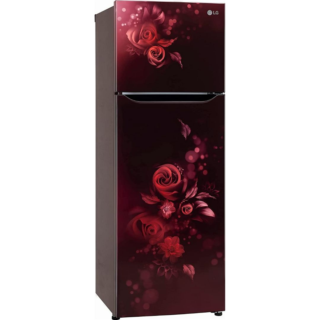 LG 242.0 L GL-N292BSEY.ASEZEBN 2 Star Smart Connect with Multi Air Flow Smart Inverter Frost Free Double Door Refrigerator (2023 Model, Scarlet Euphoria)