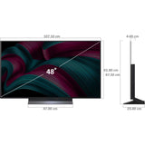 LG C56LA C5 Series 4K Ultra HD WebOS 25 ThinQ α9 AI Super Upscaling 4K with Filmmaker Mode™ AI Picture Pro Dolby Vision & Atmos VRR 144Hz Refresh Rate AI Magic Remote Control α9 AI Processor 4K Gen8 Processor OLED evo TV (2025 Edition, Black)