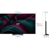 LG C56LA C5 Series 4K Ultra HD WebOS 25 ThinQ α9 AI Super Upscaling 4K with Filmmaker Mode™ AI Picture Pro Dolby Vision & Atmos VRR 144Hz Refresh Rate AI Magic Remote Control α9 AI Processor 4K Gen8 Processor OLED evo TV (2025 Edition, Black)