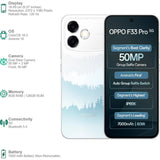 Oppo F33 Pro 5G 16.69 Centimeter (6.57) Dual Rear Camera 50MP Wide Angle + 2MP Monochrome & 50 MP Front Camera 120Hz FHD+ AMOLED Display MediaTek® Dimensity® 6360 MAX Octa Core Processor Smartphones Mobile