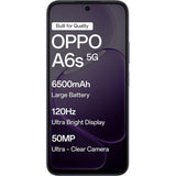 Oppo A6S 5G 17.15 Centimeter (6.75) Dual Rear Camera 50MP Wide Angle + 2MP Monochrome & 5 MP Front Camera 120Hz HD+ LCD Display MediaTek® Dimensity® 6300 Octa Core Processor Smartphones Mobile