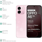 Oppo A6 5G 17.15 Centimeter (6.75) Dual Rear Camera 50MP Wide Angle + 2MP Monochrome & 8 MP Front Camera 120Hz HD+ LCD Display MediaTek® Dimensity® 6300 Octa Core Processor Smartphones Mobile