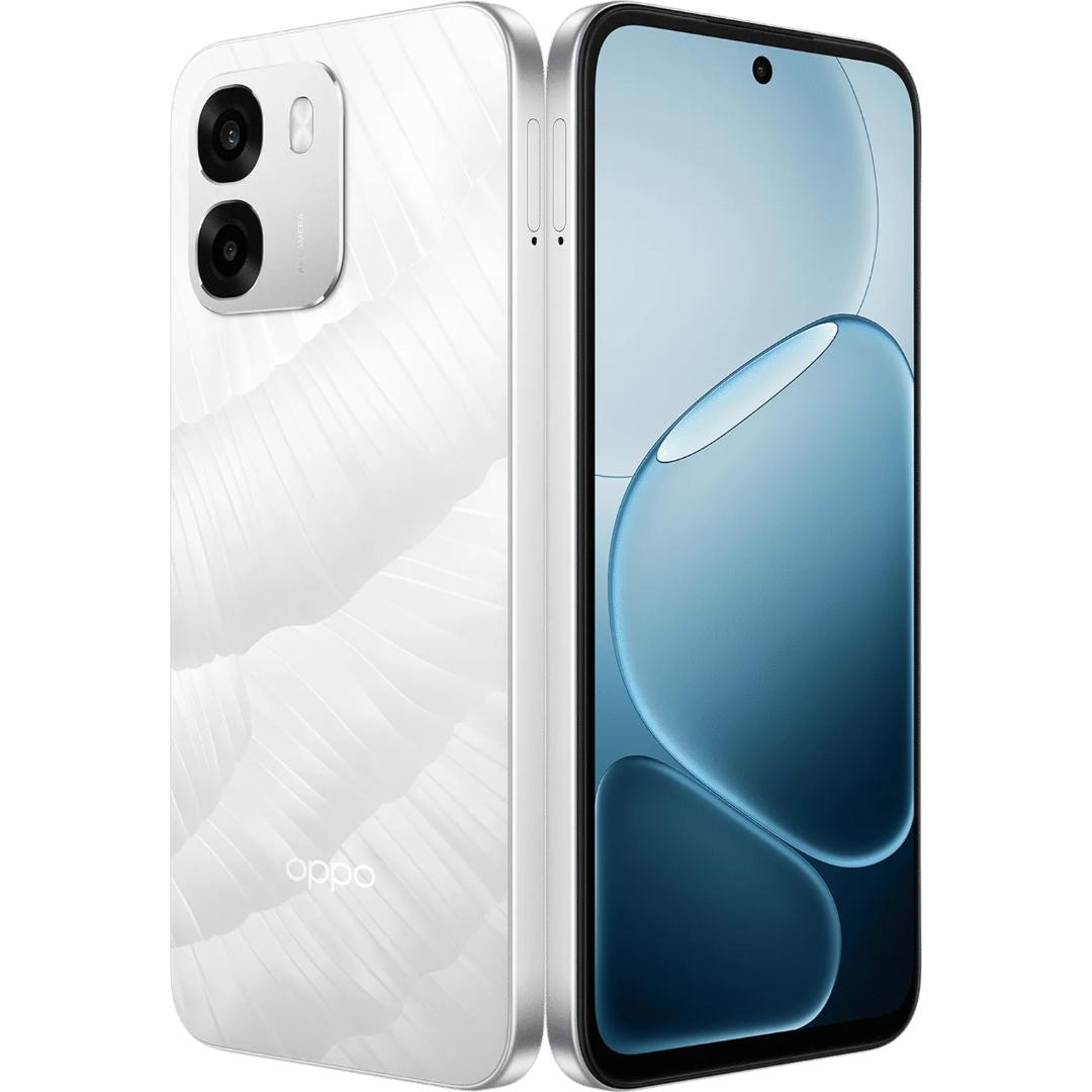 Oppo A6 5G 17.15 Centimeter (6.75) Dual Rear Camera 50MP Wide Angle + 2MP Monochrome & 8 MP Front Camera 120Hz HD+ LCD Display MediaTek® Dimensity® 6300 Octa Core Processor Smartphones Mobile