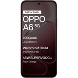 Oppo A6 5G 17.15 Centimeter (6.75) Dual Rear Camera 50MP Wide Angle + 2MP Monochrome & 8 MP Front Camera 120Hz HD+ LCD Display MediaTek® Dimensity® 6300 Octa Core Processor Smartphones Mobile