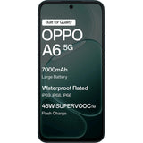 Oppo A6 5G 17.15 Centimeter (6.75) Dual Rear Camera 50MP Wide Angle + 2MP Monochrome & 8 MP Front Camera 120Hz HD+ LCD Display MediaTek® Dimensity® 6300 Octa Core Processor Smartphones Mobile