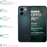 Oppo A6 5G 17.15 Centimeter (6.75) Dual Rear Camera 50MP Wide Angle + 2MP Monochrome & 8 MP Front Camera 120Hz HD+ LCD Display MediaTek® Dimensity® 6300 Octa Core Processor Smartphones Mobile