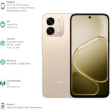 Oppo A6 Pro 5G 17.15 Centimeter (6.75) Dual Rear Camera 50MP Wide Angle + 2MP Monochrome & 16 MP Front Camera 120Hz HD+ LCD Display MediaTek® Dimensity® 6300 Octa Core Processor Smartphones Mobile