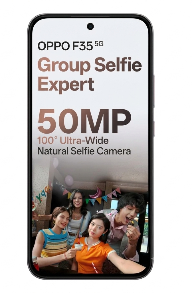 Oppo F35 5G 16.69 Centimeter (6.57) Dual Rear Camera 50MP Wide Angle + 2MP Monochrome & 5 MP Front Camera 120Hz FHD+ Flexible AMOLED Display MediaTek® Dimensity® 6360 MAX Octa Core Processor Smartphones Mobile