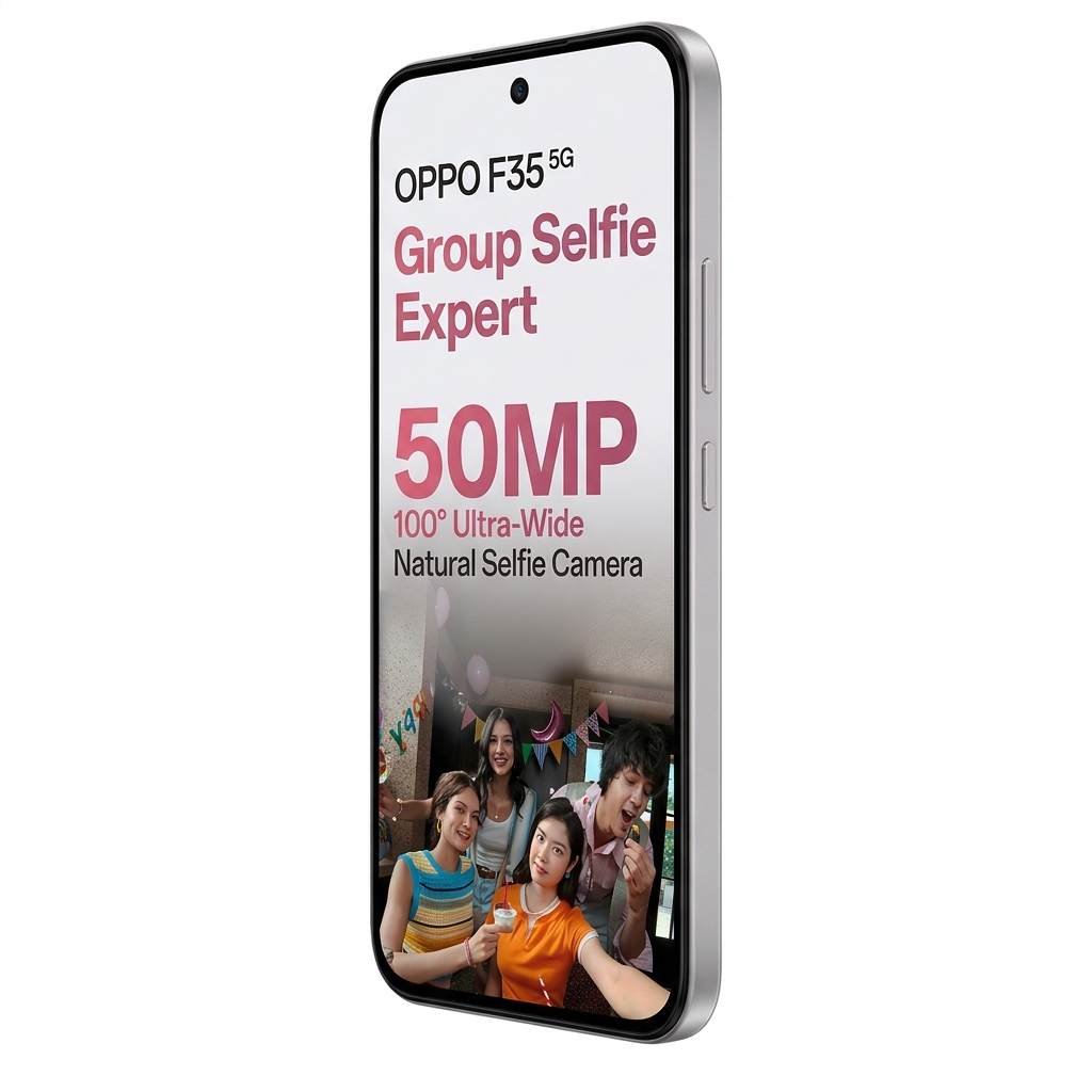 Oppo F35 5G 16.69 Centimeter (6.57) Dual Rear Camera 50MP Wide Angle + 2MP Monochrome & 5 MP Front Camera 120Hz FHD+ Flexible AMOLED Display MediaTek® Dimensity® 6360 MAX Octa Core Processor Smartphones Mobile