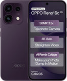 Oppo RENO16C 5G 16.69 Centimeter (6.57) Triple Rear Camera 8MP Ultra Wide Angle + 50MP Wide Angle + 50MP Telephoto & 50 MP Front Camera 120Hz FHD+ AMOLED Display MediaTek® Dimensity® 7300 Octa Core Processor Smartphones Mobile