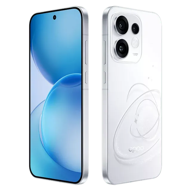 Oppo RENO16 5G 16.05 Centimeter (6.32) Triple Rear Camera 50MP Ultra Wide Angle + 50MP Wide Angle + 50MP Telephoto & 50 MP Front Camera 120Hz FHD+ AMOLED Display Qualcomm® Snapdragon® 7 Gen 4 Octa Core Processor Smartphones Mobile