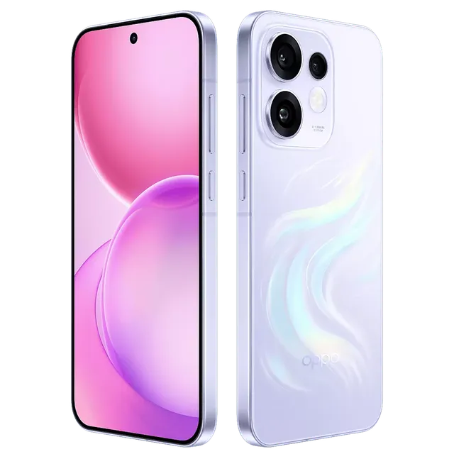 Oppo RENO16 5G 16.05 Centimeter (6.32) Triple Rear Camera 50MP Ultra Wide Angle + 50MP Wide Angle + 50MP Telephoto & 50 MP Front Camera 120Hz FHD+ AMOLED Display Qualcomm® Snapdragon® 7 Gen 4 Octa Core Processor Smartphones Mobile