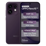 Oppo RENO16 5G 16.05 Centimeter (6.32) Triple Rear Camera 50MP Ultra Wide Angle + 50MP Wide Angle + 50MP Telephoto & 50 MP Front Camera 120Hz FHD+ AMOLED Display Qualcomm® Snapdragon® 7 Gen 4 Octa Core Processor Smartphones Mobile