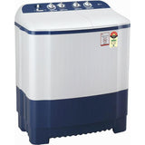 LG 7.5 Kg P7510RBAZ.ADBQNST 5 Star Roller Jet Pulsator, Wind Jet Dry, Rat Away Technology with Unidirectional Wheels Semi Automatic Top Loading Washing Machine (2024 Model, Dark Blue)