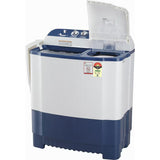 LG 7.5 Kg P7510RBAZ.ADBQNST 5 Star Roller Jet Pulsator, Wind Jet Dry, Rat Away Technology with Unidirectional Wheels Semi Automatic Top Loading Washing Machine (2024 Model, Dark Blue)