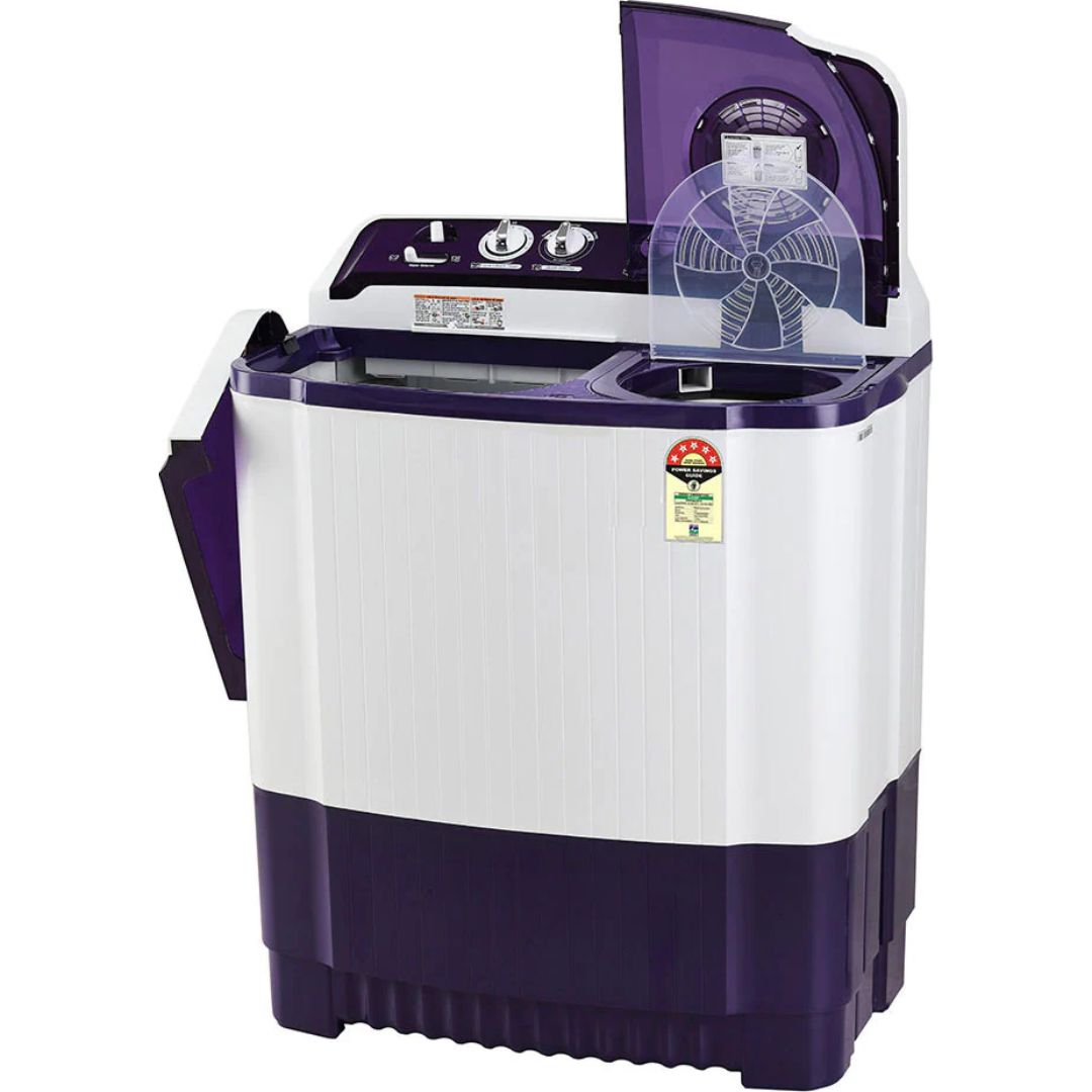 LG 7.50 kg P7525SPAZ.APRQEIL 5 Star Roller Jet Pulsator Semi Automatic Top Loading Washing Machine (2023 Model, Purple)