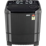 LG 8.0 Kg P8015SKAZ.ABMQEIL 5 Star Roller Jet Pulsator + Soak, Wind Jet Dry, Rat Away Technology with Lint Collector Semi Automatic Top Loading Washing Machine (2024 Model, Middle Black)