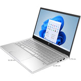HP 35.6 Centimeter (14) Pavilion 14-DV2014TU Intel Core i5 12th Gen 1235U 16 GB/512 GB SSD/Windows 11 Home With MS Office Thin and Light Laptop (Natural Silver)