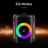 Boat PartyPal Bang 25W Signature Sound Portable Speaker, RGB LEDs, Wired Mic for Karaoke, Up to 6H Playtime, TWS Mode, Multi-Connect, Bluetooth Wireless Party Speaker (2025 Launch , Premium Black)