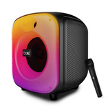 Boat PartyPal 68 Pro Wireless Party Speaker with 42W RMS Sound, Dynamic RGB LEDs, Wireless Mic, Up to 8 Hours Playtime, TWS Bass Boost & Bluetooth v5.3 (Premium Black)