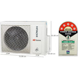 Hitachi Toushi Plus 5200XL 1.50 T RAS.E518PCAIBS 5 Star Copper Condenser Inverter Split Air Conditioner (2023 Model, White)