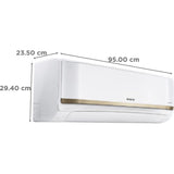 Hitachi iZen 3400FXL 1.50 T RAS.G318PCAISF 3 Star Copper Condenser, Superfine Mesh Filter, Dust Filter Inverter Split Air Conditioner (2023 Model, White)