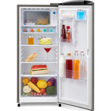 Voltas Beko 175 L 1 Star Direct Cool Single Door Refrigerator with Toughened Glass Shelves & Reciprocating Compressor (Hairline Silver, RDC208D1 / 1D0XIR0M0000GD 1101630)