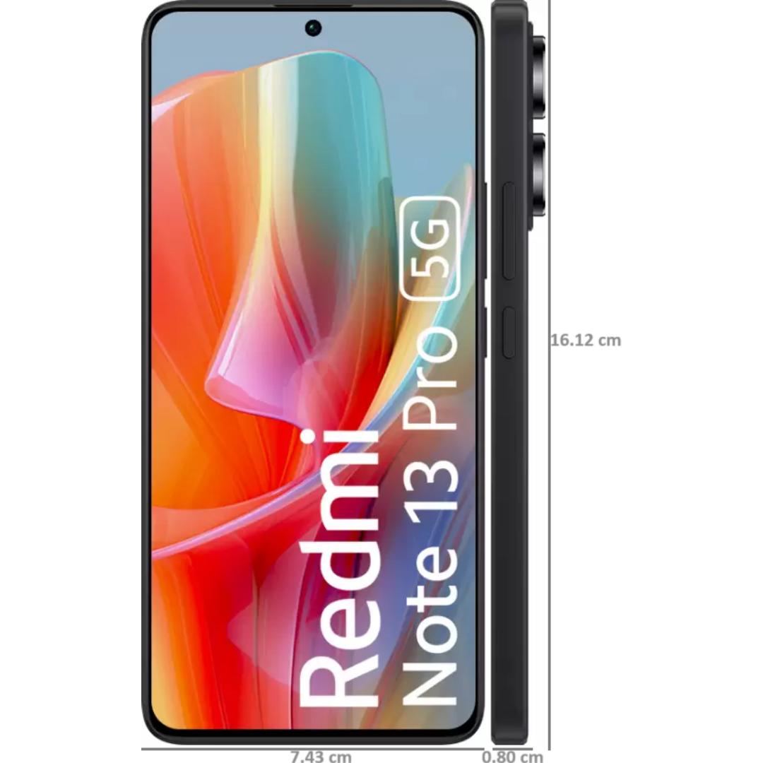 REDMI NOTE 13 PRO 5G 8GB RAM 256GB ROM 16.94 Centimeter (6.67) Triple Rear Camera 200MP (OIS) + 8MP + 2MP, 16MP Front Camera 7s Gen 2 Mobile Platform 5G Snapdragon Octa Core OLED Display Smartphones Mobile