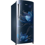 Samsung 183.0 L RR20C2712U8/NL 2 Star Stabilizer Free Operation Digital Invertor Compressor Stylish Grandé Design Direct Cool Single Door Refrigerator (Blooming Saffron Blue)