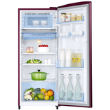 Samsung 183 L, 2 Star, Digital Inverter Compressor, Direct-Cool Single Door Refrigerator (RR20H2712HN/NL, Himalayan Poppy Red, 2026 Model)