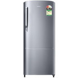 Samsung 183 L, 2 Star, Digital Inverter Direct Cool Single Door Refrigerator (RR20H2712S8/NL, 2026 Model, Elegant Inox, Toughened Glass Shelves, Anti-Bacterial Gasket)