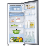 Samsung 183 L, 2 Star, Digital Inverter Direct Cool Single Door Refrigerator (RR20H2712S8/NL, 2026 Model, Elegant Inox, Toughened Glass Shelves, Anti-Bacterial Gasket)