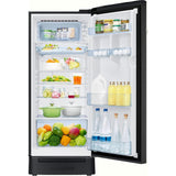 Samsung 215.0 L RR23D2H23BX/HL 3 Star Stabilizer Free Operation Digital Invertor Compressor Horizontal Curve Design Direct Cool Single Door Refrigerator (Luxe Black)
