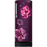 Samsung 223.0 L RR24C2823CR/NL 3 Star Stabilizer Free Operation Digital Invertor Compressor Stylish Grandé Design Direct Cool Single Door Refrigerator (Camellia Purple)