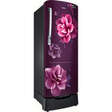 Samsung 223.0 L RR24C2823CR/NL 3 Star Stabilizer Free Operation Digital Invertor Compressor Stylish Grandé Design Direct Cool Single Door Refrigerator (Camellia Purple)