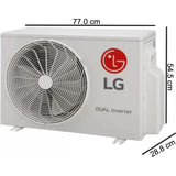 LG 1.5 T RS-H19VNXE 3 Star Dual Inverter 5 in 1 Super Convertible 4-Way Swing with Anti Virus Protection Hot & Cold Split Air Conditioner (2023 Model, White)