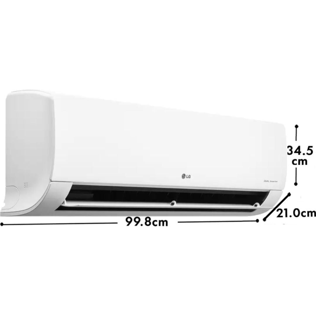 LG 1.50 T RS-Q19JNYE1.ANLG 4 Star Anti Virus Protection 4 Way Swing Convertible 6-in-1 Cooling Dual Inverter Air Conditioner (2023 Model , White)