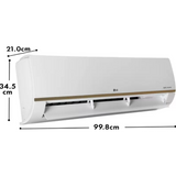 LG 1.50 T RS-Q20GWZE.ANLG 5 Star HD Filter with Anti-virus Protection ThinQ (Wi-Fi) AI+ Convertible 6-in-1 Dual Inverter Split Air Conditioner (2023 Model, White)