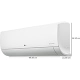 LG 2.0 T RS-Q24ENXE.ANLG 3 Star Anti Virus Protection with 4-Way Swing 6 in 1 Convertible AI Dual Inverter Split Air Conditioner (2023 Model, White)
