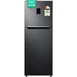 Samsung 301 L 2 Star Convertible 5-in-1 Frost Free Double Door Refrigerator with Twin Cooling Plus™ & Digital Inverter Compressor (RT31H4522BX/HL, Luxe Black)