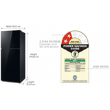 Samsung 419.0 L RT45HB6A4222HL 2 Star Twin Cooling Plus™ with Wi-Fi Enabled Toughened Glass with Bespoke AI Stabilizer Free Operation Convertible 5-in-1 Digital Inverter Compressor Frost Free Double Door Refrigerator (2026 Model, Black Glass)