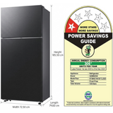 Samsung 530.0 L RT56HG7A61B1TL 1 Star Twin Cooling Plus™ with Wi-Fi Enabled Toughened Glass with Bespoke AI Stabilizer Free Operation Convertible 5-in-1 Digital Inverter Compressor Frost Free Double Door Refrigerator (2026 Model, Black Doi)