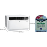 LG 1.50 T RW-Q18WUXA.ANLG 3 Star Ocean Black Protection with Convertible 4-in-1 Cooling Dual Inverter Window Air Conditioner (2023 Model, White)