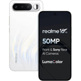 Realme 16 5G 16.69 Centimeter (6.57) 50MP Wide Angle + 2MP Monochrome Dual Rear Camera 50MP Front Camera 120Hz Full HD+ AMOLED (Flexible) Display Mediatek® Dimensity® 6400 Turbo Octa Core Processor Smartphones Mobile