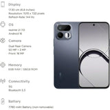 Realme 16T 5G 17.27 Centimeter (6.80) 50 MP SONY IMX852 AI + 2 MP Monochrome Dual Rear & 16 MP Front Camera 144Hz HD+ Wi-Fi LCD Display MediaTek Dimensity®6300 Octa Core Processor Smartphones Mobile