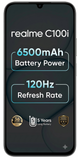 Realme C100i 4G 17.14 Centimeter (6.75) 8MP Rear Camera 5MP Front Camera 120Hz HD+ LCD Display Unisoc T7250 Octa Core Processor Smartphones Mobile